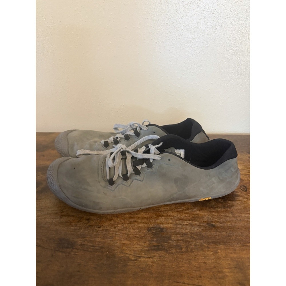 Merrell Mens Trail Glove 3 Gray Vibram Barefoot Shoes Size 9.5 Minimalist